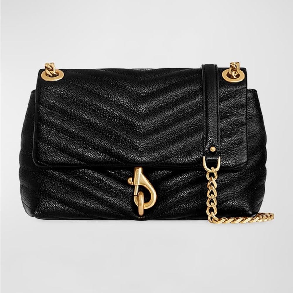 Rebecca Minkoff Black Chevron Shoulder Bag